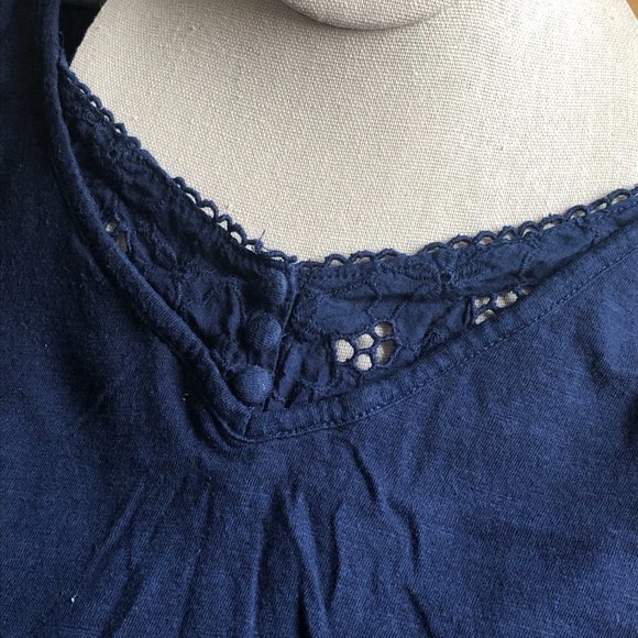 Maurices Navy Blue Lace Accent Tank Top - Picture 8 of 8